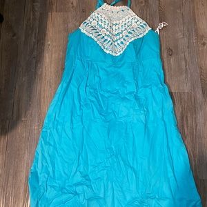 Lilly Pulitzer Never Worn Turquoise Halter Dress